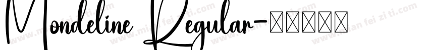 Mondeline Regular字体转换